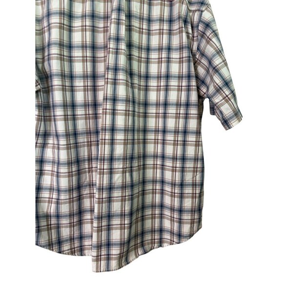 Carhartt Men's 100% Cotton Casual Button Down Short Sleeve Plaid Shirt Size XL - Picture 11 of 12